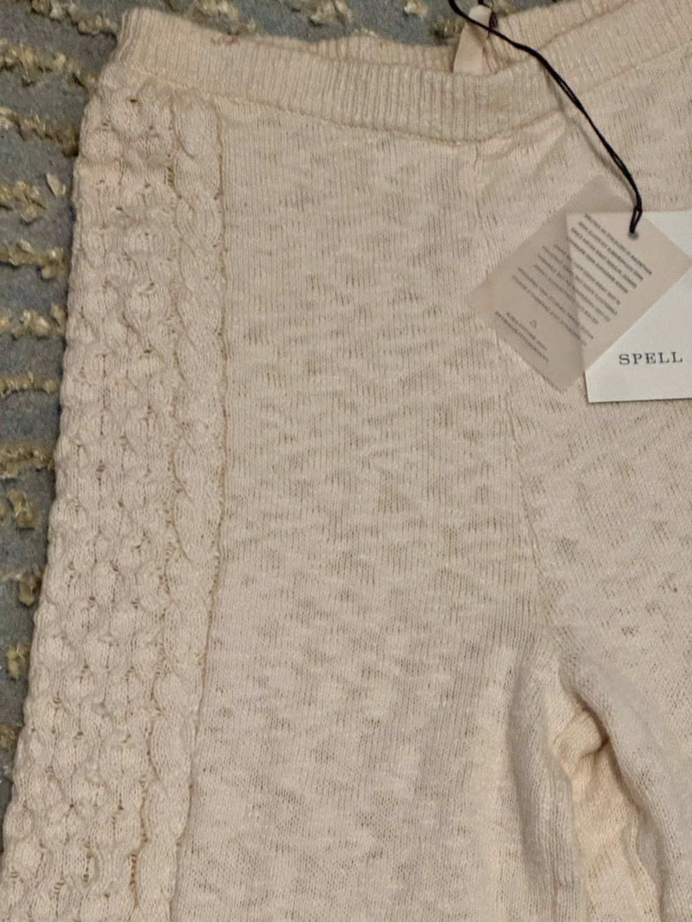 πΎ Spell & The Gypsy Collective Highland Knit Pants β Cream β Size S β NWT πΎ - Picture 8 of 16